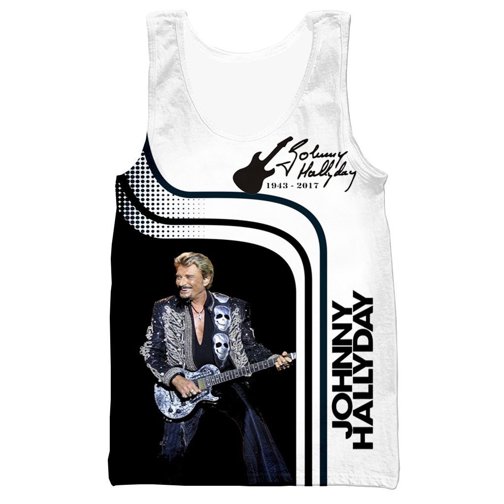 Débardeur Johnny Hallyday #11, tailles S à 6XL