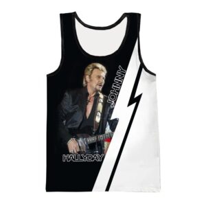 Débardeur Johnny Hallyday n°17 tailles S à 6XL