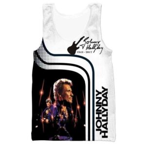 Débardeur Johnny Hallyday 1943-2017 en plusieurs tailles