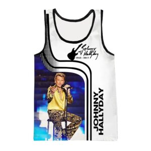 Débardeur Johnny Hallyday #21, tailles S à 6XL
