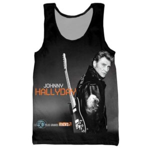 Débardeur Johnny Hallyday n°8, tailles S à 6XL