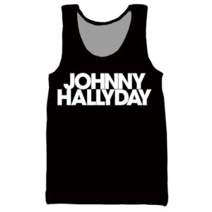Débardeur imprimé #3 Johnny Hallyday, tailles S à 6XL