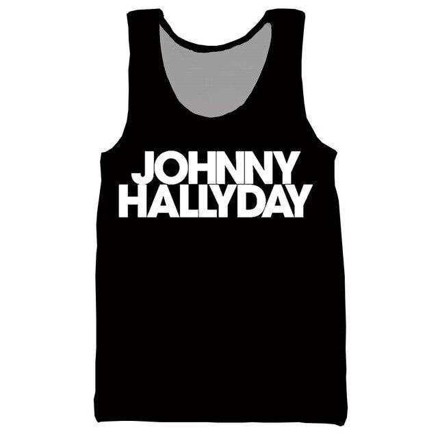Débardeur imprimé #3 Johnny Hallyday, tailles S à 6XL