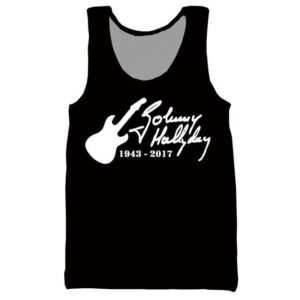 Débardeur imprimé #4 Johnny Hallyday, tailles S à 6XL