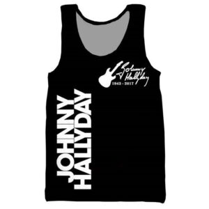 Débardeur imprimé #5 Johnny Hallyday, tailles S à 6XL