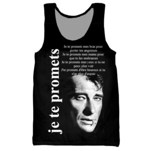 Débardeur Johnny Hallyday avec Je te promets
