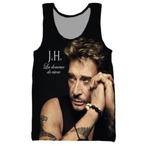 Débardeur Johnny Hallyday, visuel La douceur de vivre