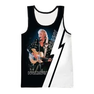 Débardeur Johnny Hallyday « Légende du rock » tailles S à 6XL
