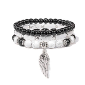 Ensemble de bracelets Johnny Hallyday Aile d'ange, 10 modèles