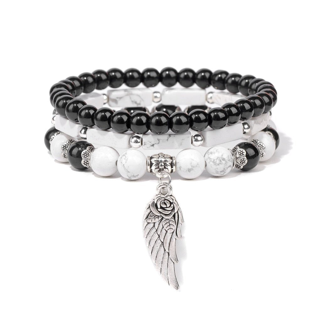 Ensemble de bracelets Johnny Hallyday Aile d'ange, 10 modèles