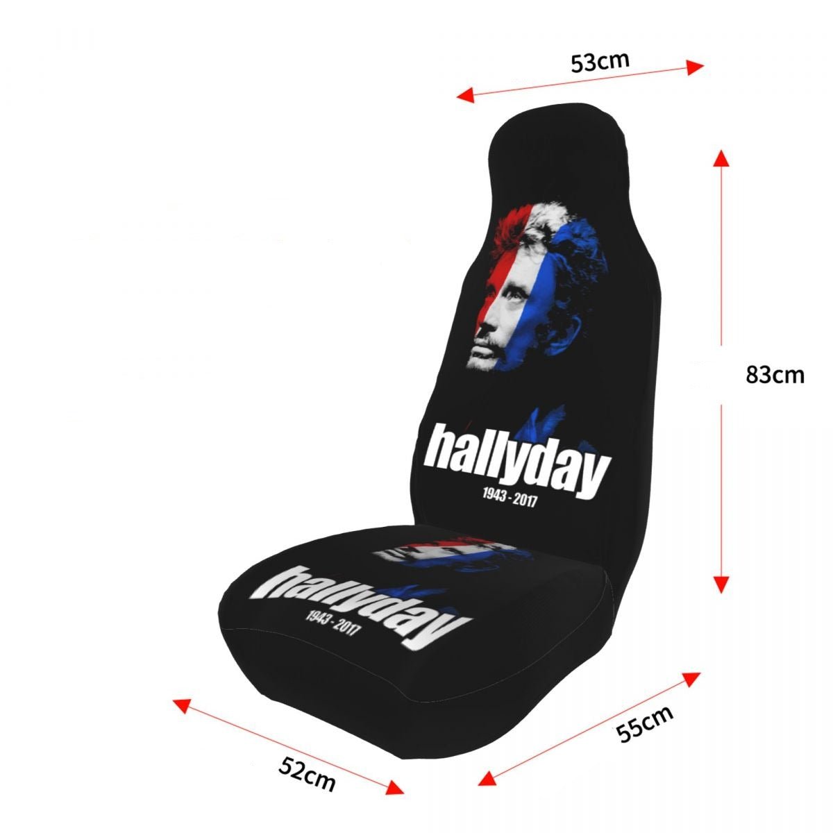 Housses voiture Johnny Hallyday n°6 pour siège – Image 2