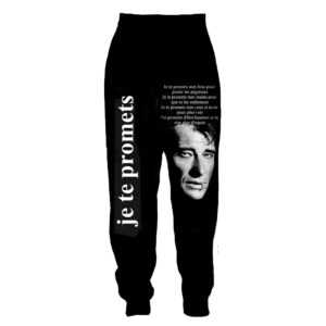 Jogging Johnny Hallyday Je te promets, tailles S à 4XL