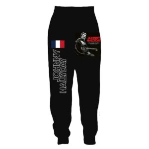 Jogging Johnny Hallyday Mon pays n°3, tailles S à 4XL