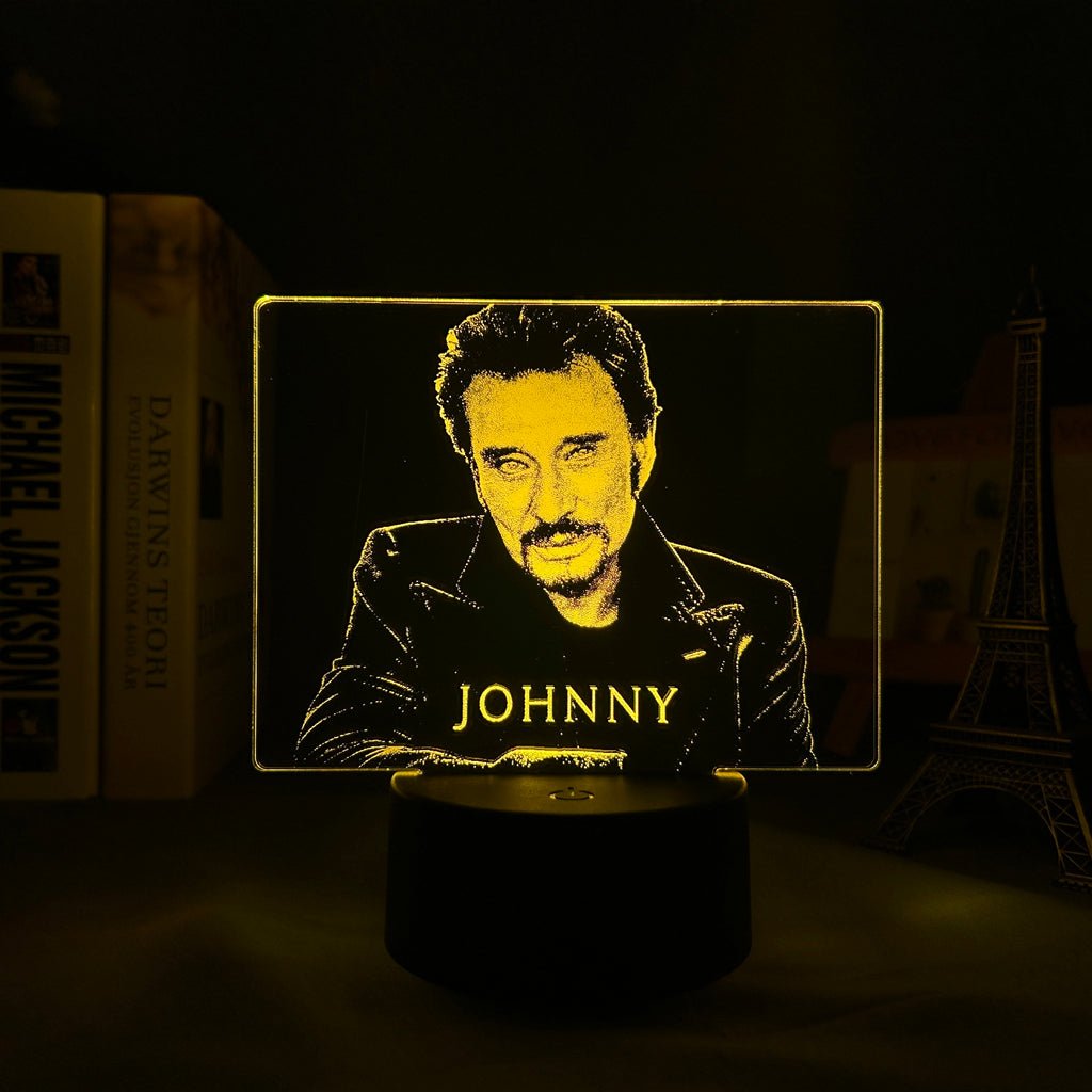 Lampe LED Johnny Hallyday #3, 7 couleurs – Image 2