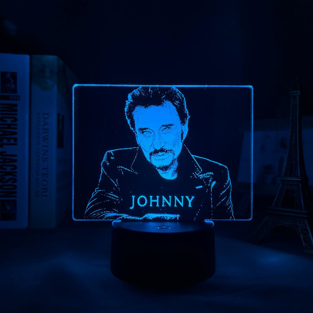 Lampe LED Johnny Hallyday #3, 7 couleurs – Image 5