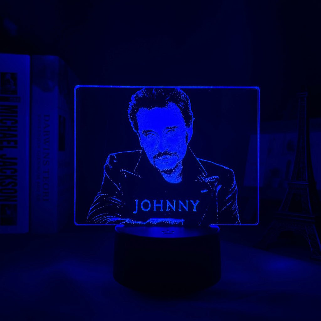 Lampe LED Johnny Hallyday #3, 7 couleurs – Image 3