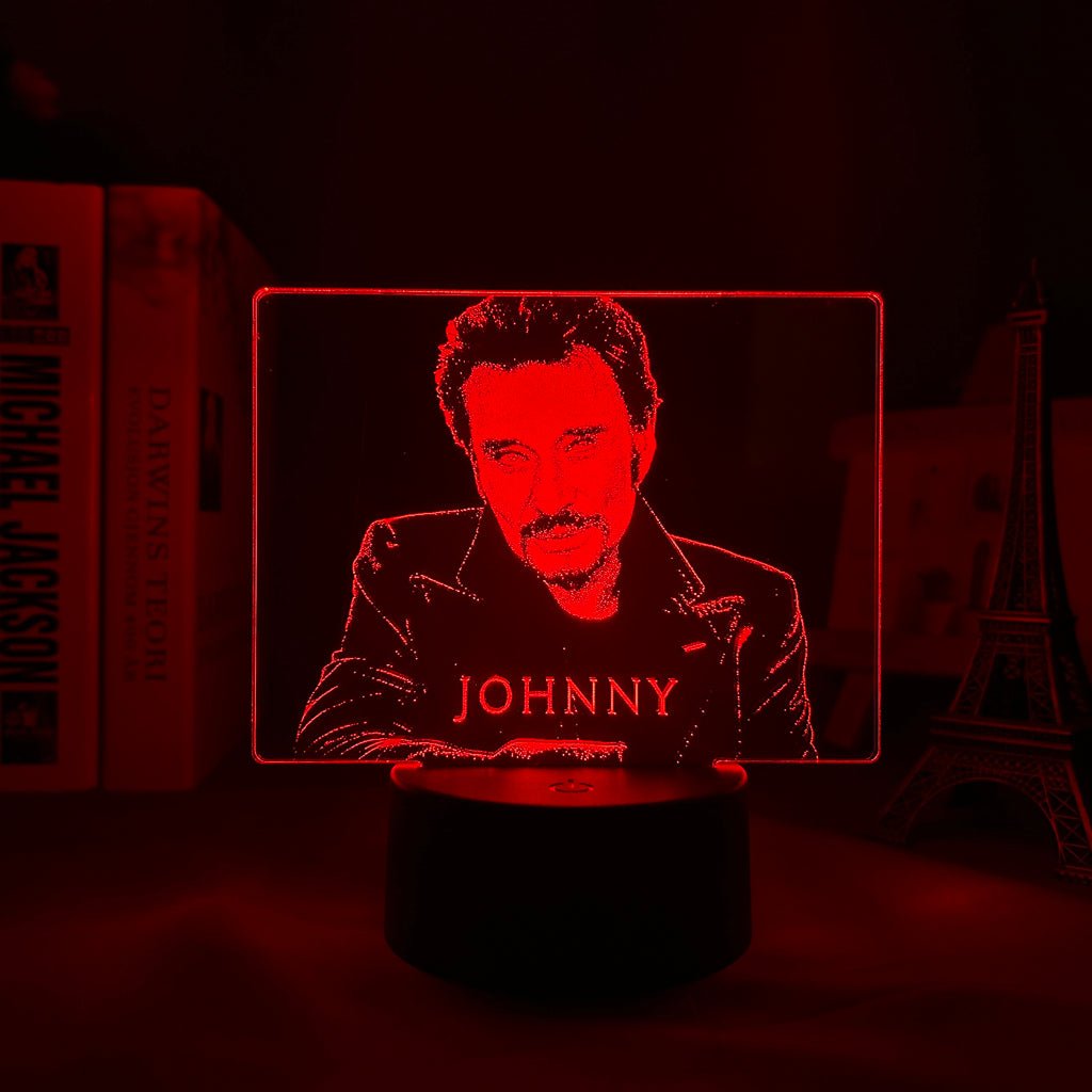 Lampe LED Johnny Hallyday #3, 7 couleurs – Image 4