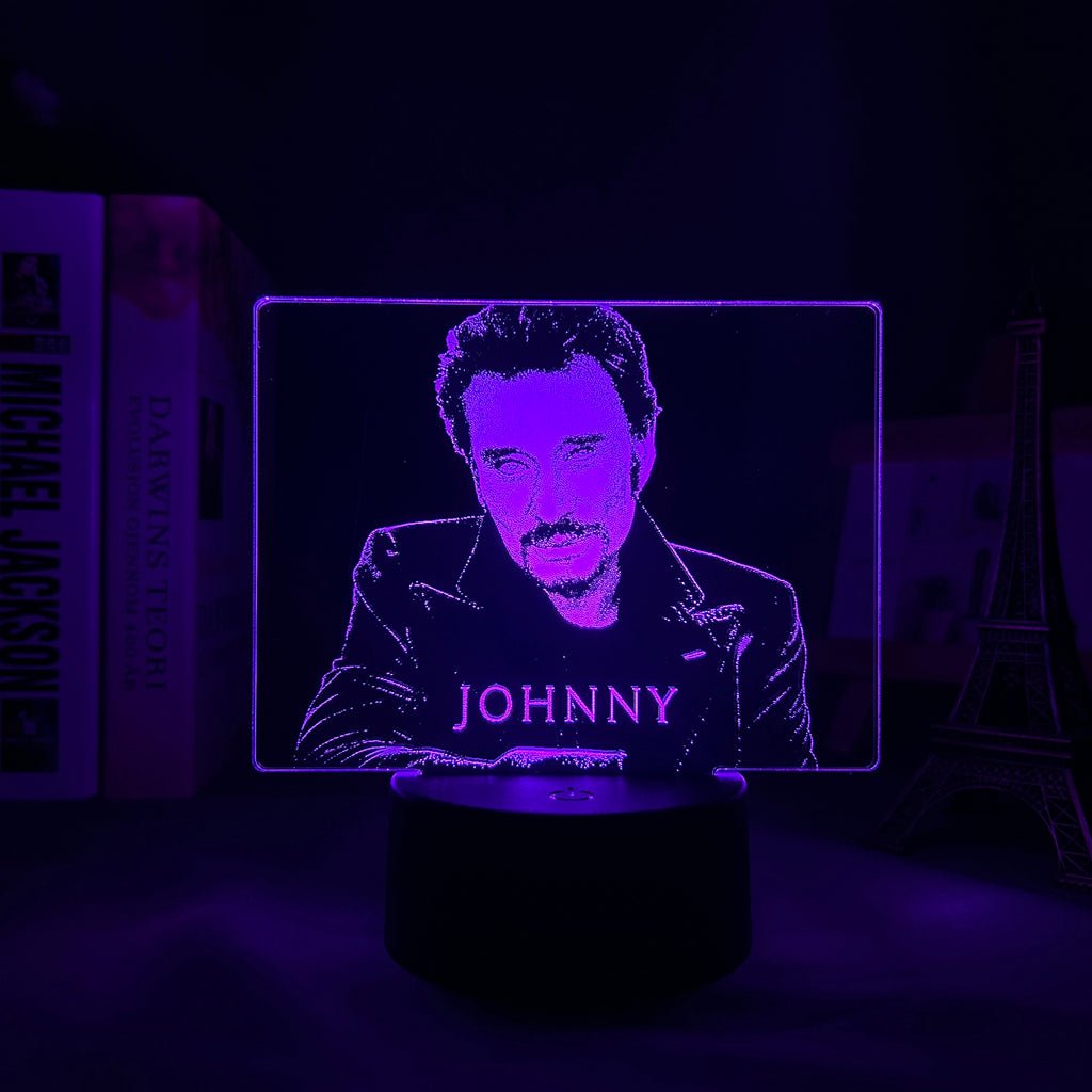 Lampe LED Johnny Hallyday #3, 7 couleurs – Image 6