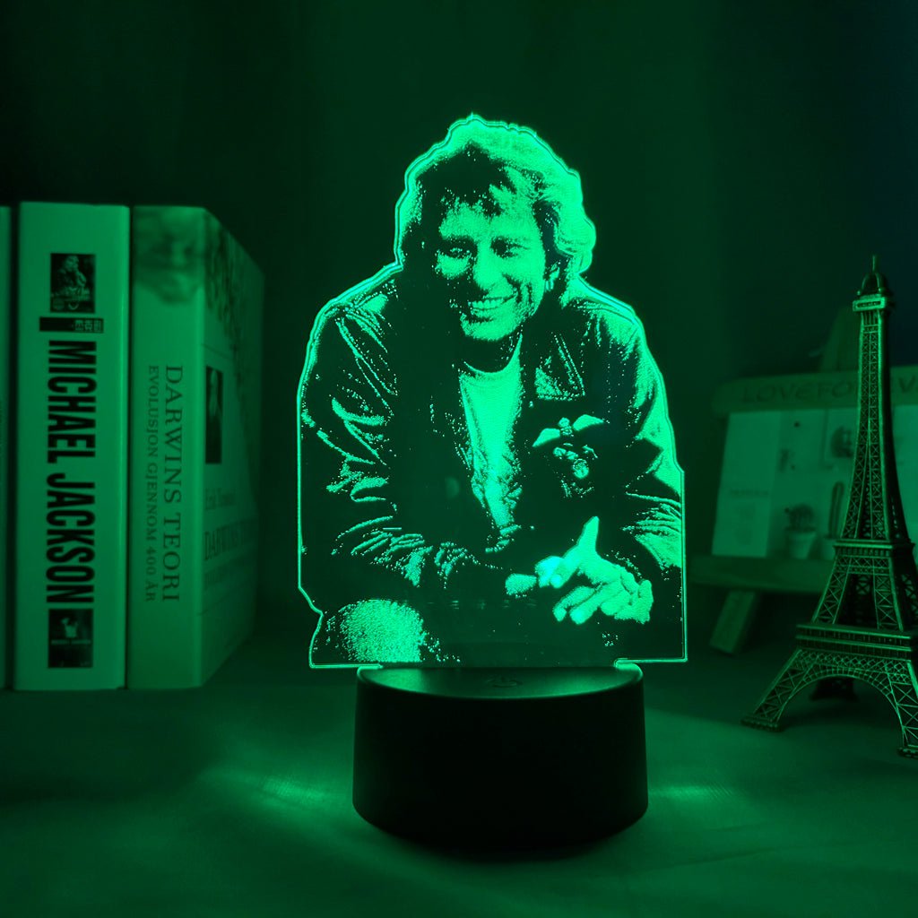 Lampe LED Johnny Hallyday #4, 7 couleurs – Image 2
