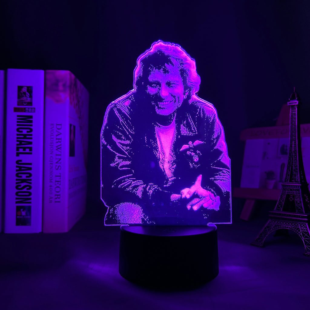 Lampe LED Johnny Hallyday #4, 7 couleurs – Image 3