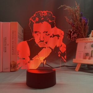 Lampe LED Johnny Hallyday JH à 7 couleurs
