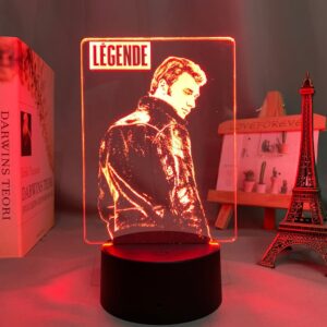 Lampe LED Johnny Hallyday Légende 7 couleurs