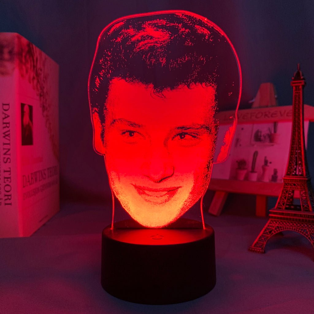 Lampe LED Johnny Hallyday L'idole des jeunes 7 couleurs – Image 2