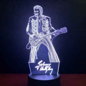 Lampe LED Johnny Hallyday Rockeur à 7 couleurs