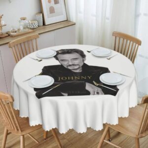 Nappe ronde Johnny Hallyday pour table, plusieurs modèles
