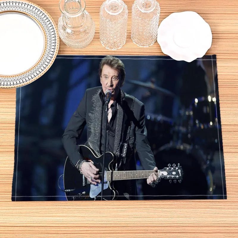Napperon Johnny Hallyday avec 14 modèles au choix – Image 3