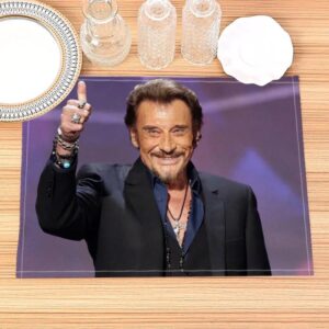 Napperon Johnny Hallyday avec 14 modèles au choix