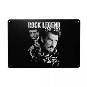 Plaque Johnny Hallyday n°2 déco murale