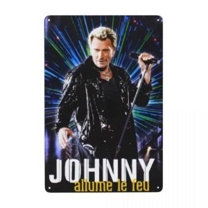 Plaque Johnny Hallyday, 9 modèles au choix