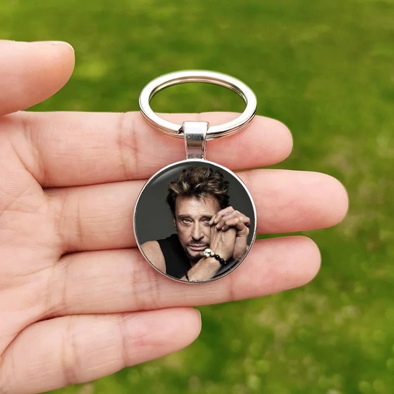 Porte-clés photo Johnny Hallyday, 10 modèles au choix – Image 4