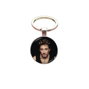 Porte-clés photo Johnny Hallyday, 10 modèles au choix