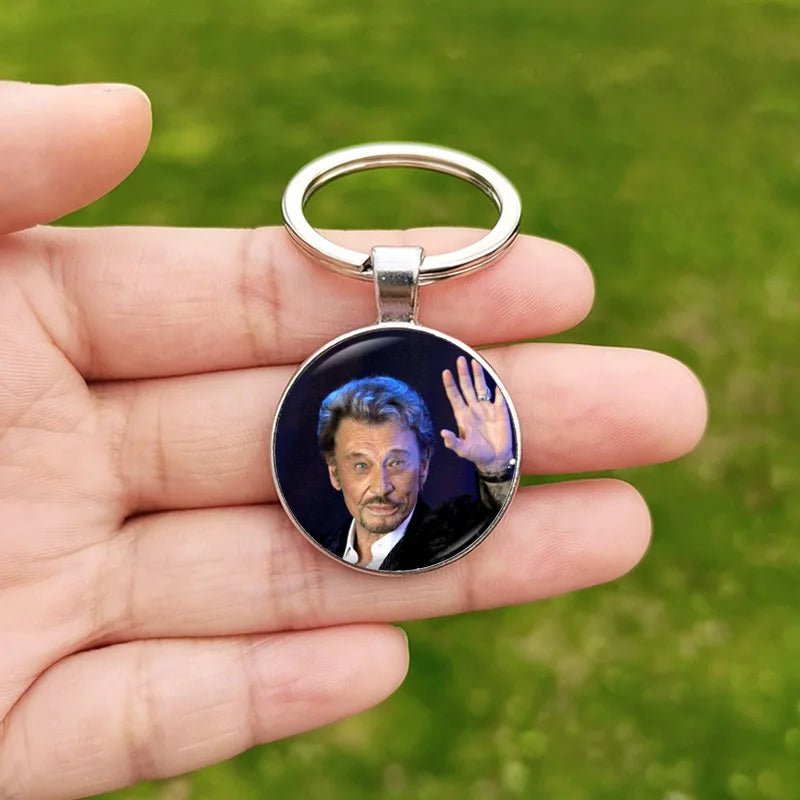 Porte-clés photo Johnny Hallyday, 10 modèles au choix – Image 7
