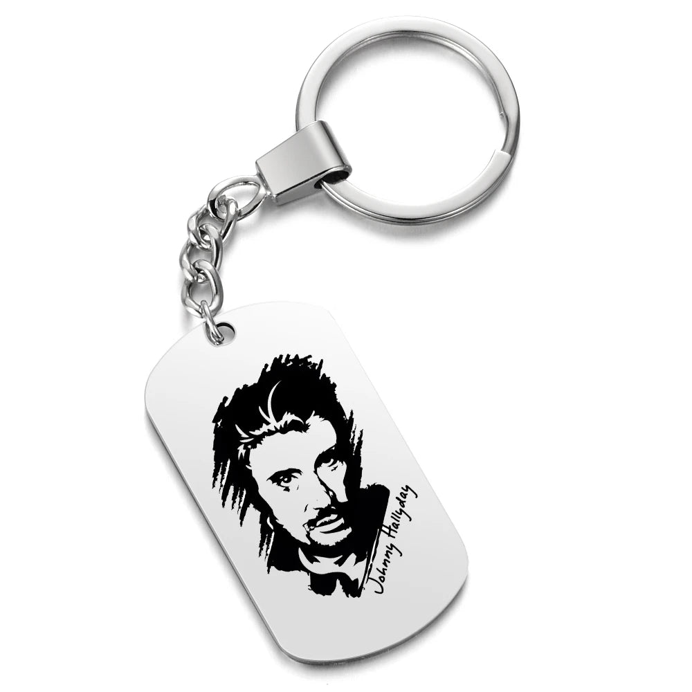 Porte-clés plaque Johnny Hallyday, 3 modèles 1, 2 ou 2003 – Image 3