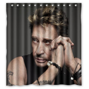 Rideau de douche Johnny Hallyday modèle 1, 3 tailles