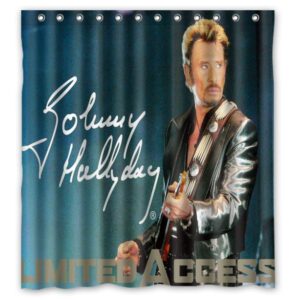 Rideau de douche Johnny Hallyday modèle 3, 3 tailles