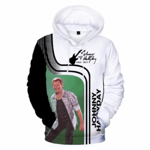 Sweat à capuche Johnny Hallyday #17, taille petit