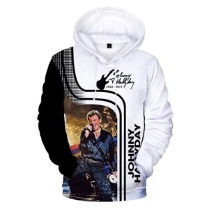 Sweat à capuche Johnny Hallyday #18, du S au 5XL