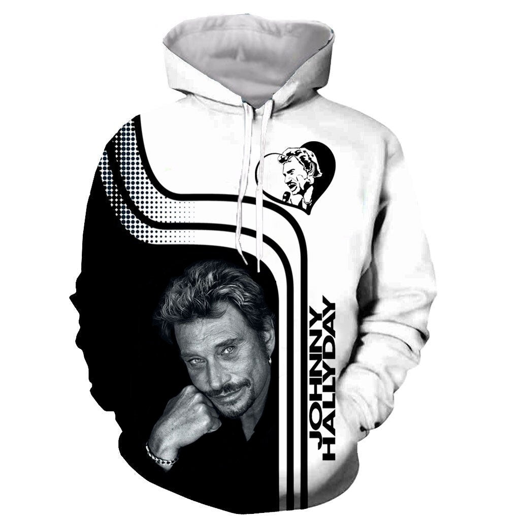 Sweat à capuche Johnny Hallyday #4 du S au 6XL
