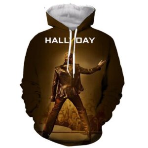 Sweat-shirt a capuche Johnny Hallyday Bercy #1, du S au 6XL