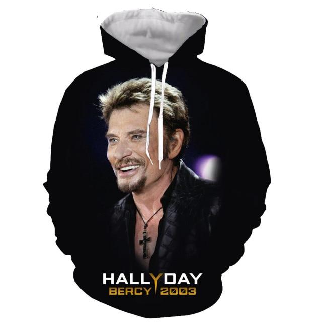 Johnny Hallyday Bercy #3, sweat à capuche