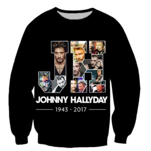 Sweat-shirt Johnny Hallyday, tailles S à 6XL
