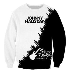 Sweat-shirt Johnny Hallyday #8, tailles S à 6XL