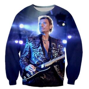 Sweat-shirt Johnny Hallyday n°9, tailles S à 6XL