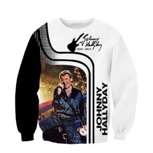 Sweat-shirt Johnny Hallyday #14, tailles S à 6XL