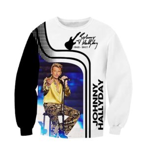 Sweat-shirt Johnny Hallyday #17 avec tailles S à 6XL