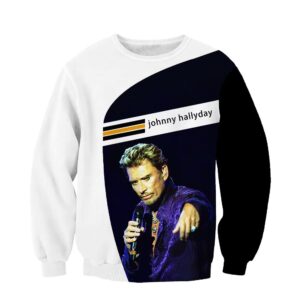 Sweat-shirt Johnny Hallyday modèle 19, tailles S à 6XL